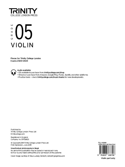 TCL Violin Gr5 Pt 2020-23