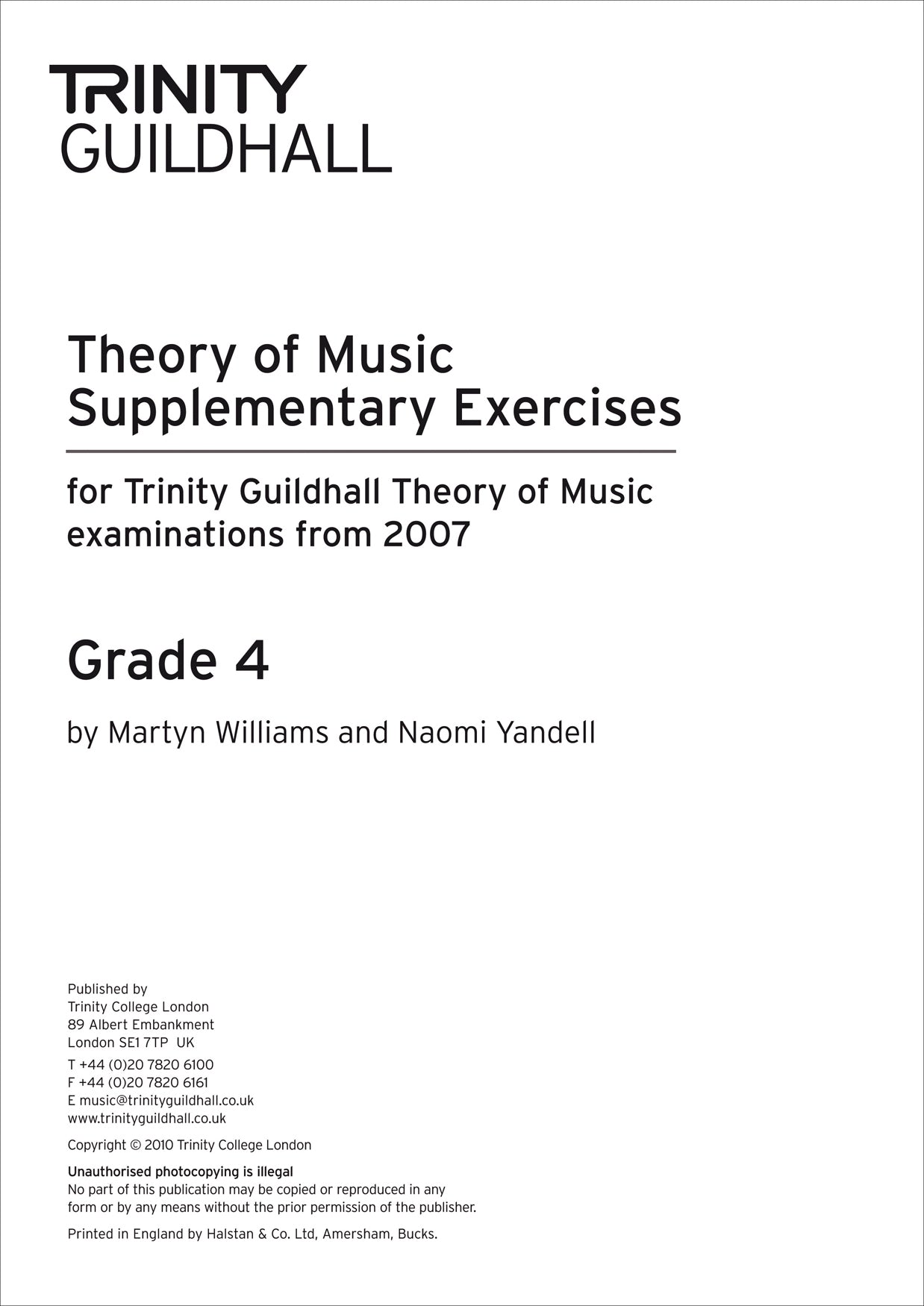TG Theory Supp Exercises Gr4 2007+