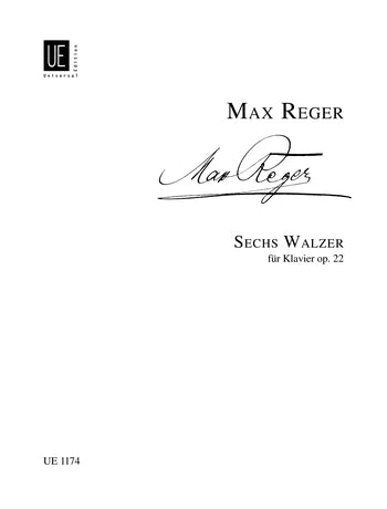 Reger Sechs Walzer Op22 Pno UE