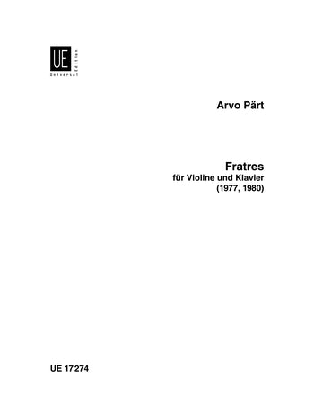 Part Fratres Vln Pf UE