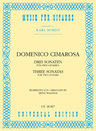 Cimarosa 3 Sonatas for 2 Gtrs