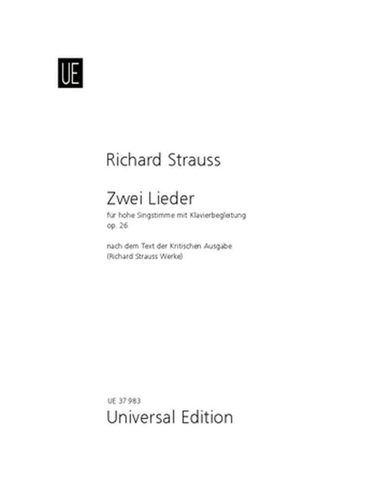 Strauss 2 Lieder Op26 UE