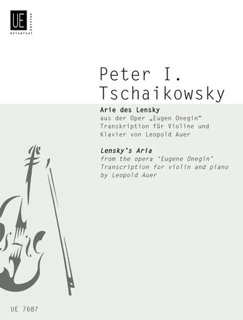 Tchaikovski Lenskys Aria Vln&Pno UE