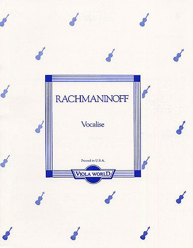 Rachmaninoff Vocalise Vla & Pno VWP