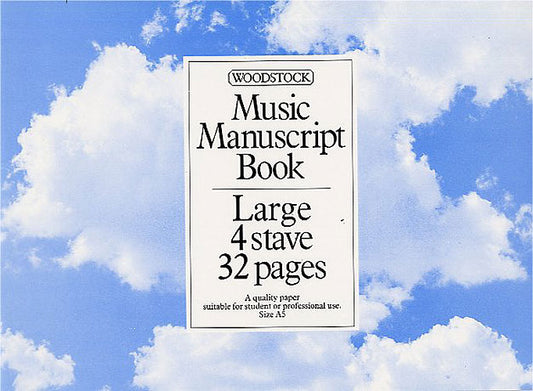 Woodstock Manuscript Bk A5 4st 32p Larg