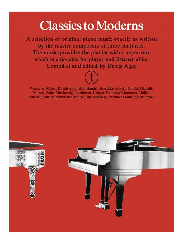 Classics to Moderns Book 1 Piano Red