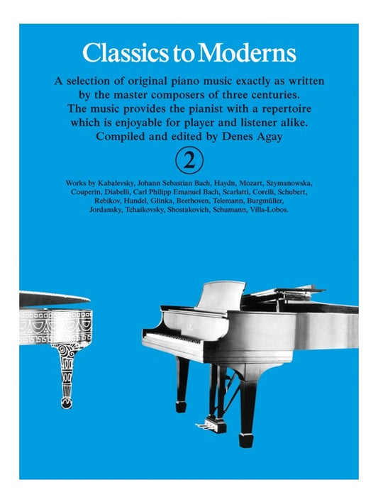 Classics to Moderns Bk2 Pno Blue