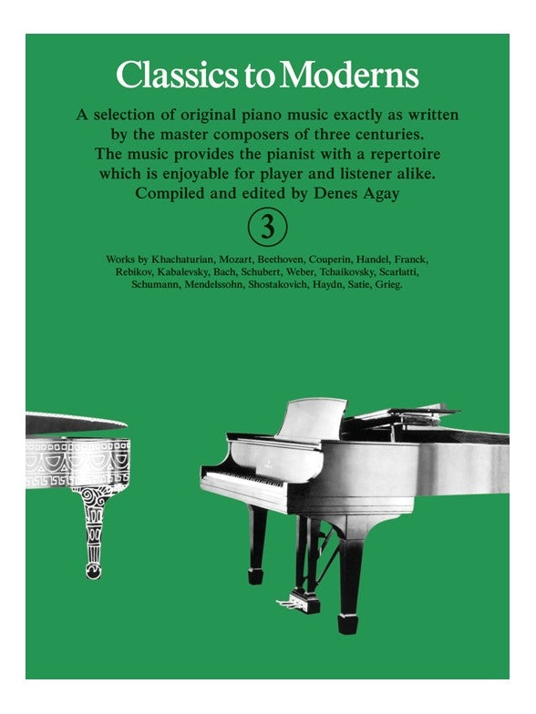 Classics to Moderns Bk3 Pno Green