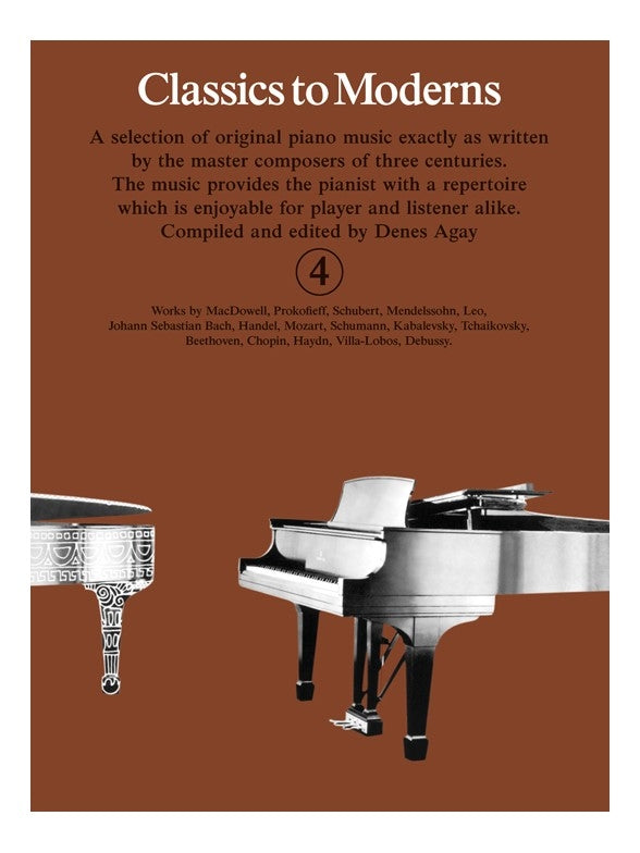Classics to Moderns Bk4 Pno Brown