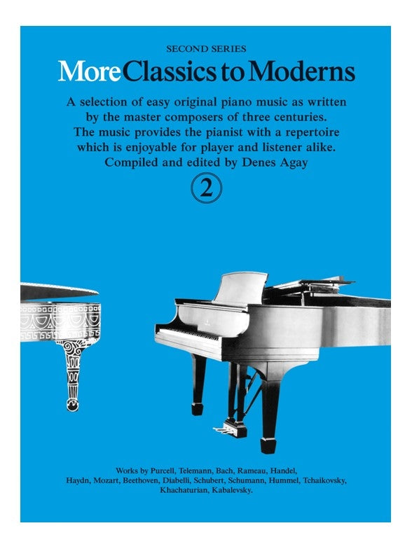 More Classics to Moderns Bk2 Pno Blue
