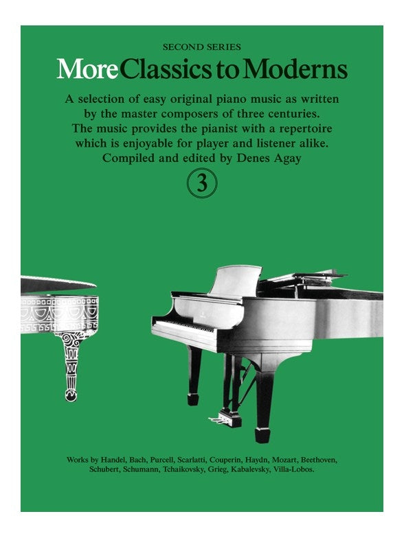 More Classics to Moderns Bk3 Pno Green