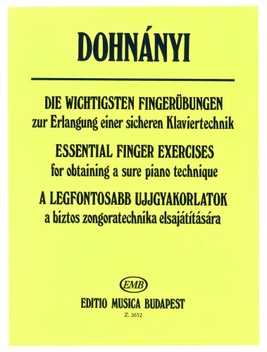 Dohnanyi Essential Finger Exercises EMB
