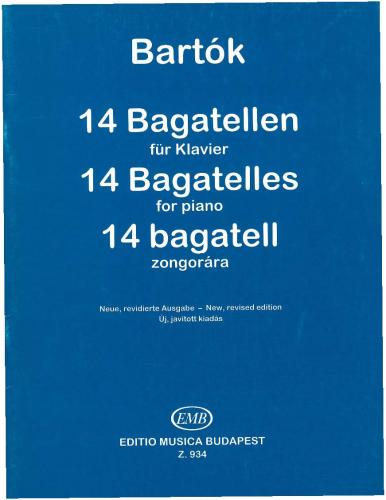 Bartok 14 Bagatelles Pno EMB