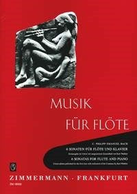 Bach CPE 6 Sonatas Flt&Pno&Basso ZM